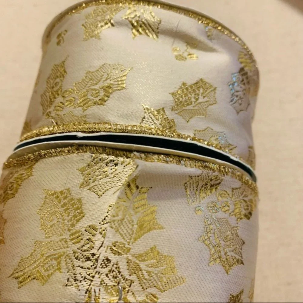 Trim A Tree | Ribbon | Golden Elegance Mistetoe